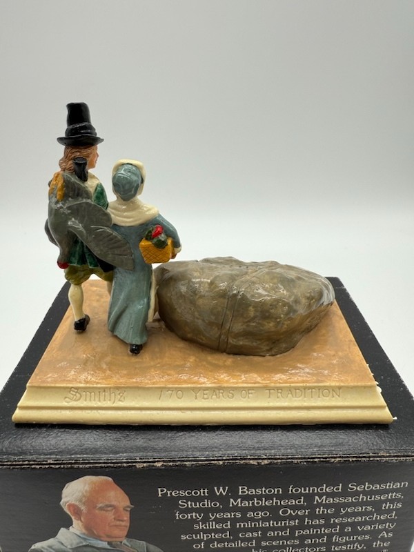 Sebastian Miniatures America’s Home Town Plymouth Rock Figurine in Box