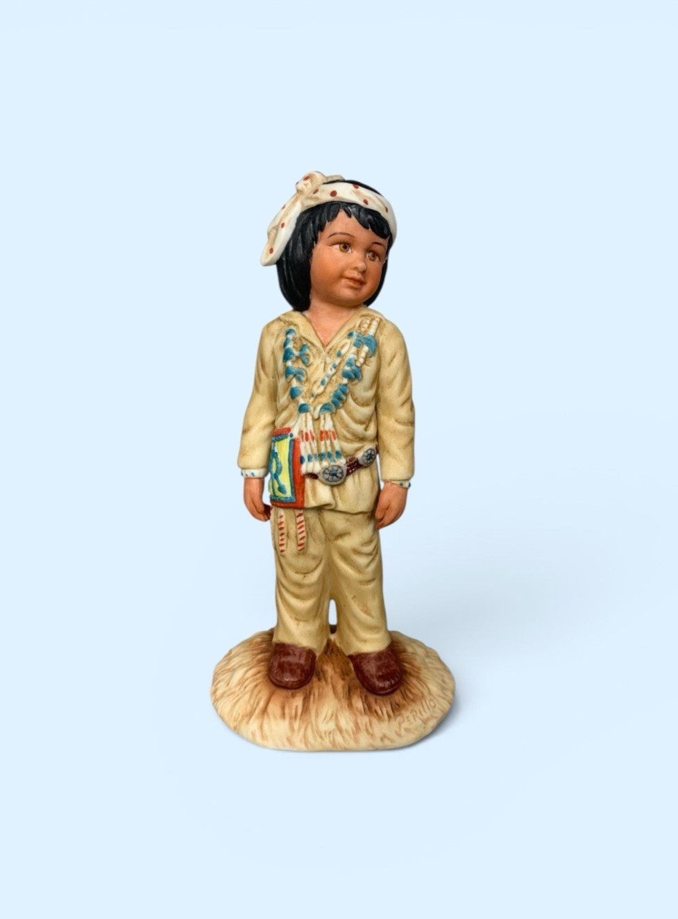White Rabbit Figurine Native American Gregory Perillo Artaffects Vintage 1982