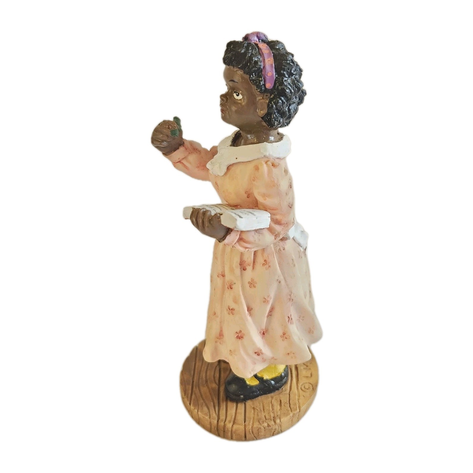 Vtg LMX African American Girl Writing Figurine 1990s