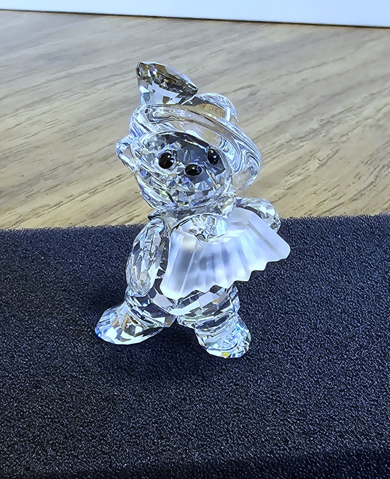 🪗 Swarovski Crystal 2007 L.E. Fritz German Kris Bear Figurine, Accordion, NIB