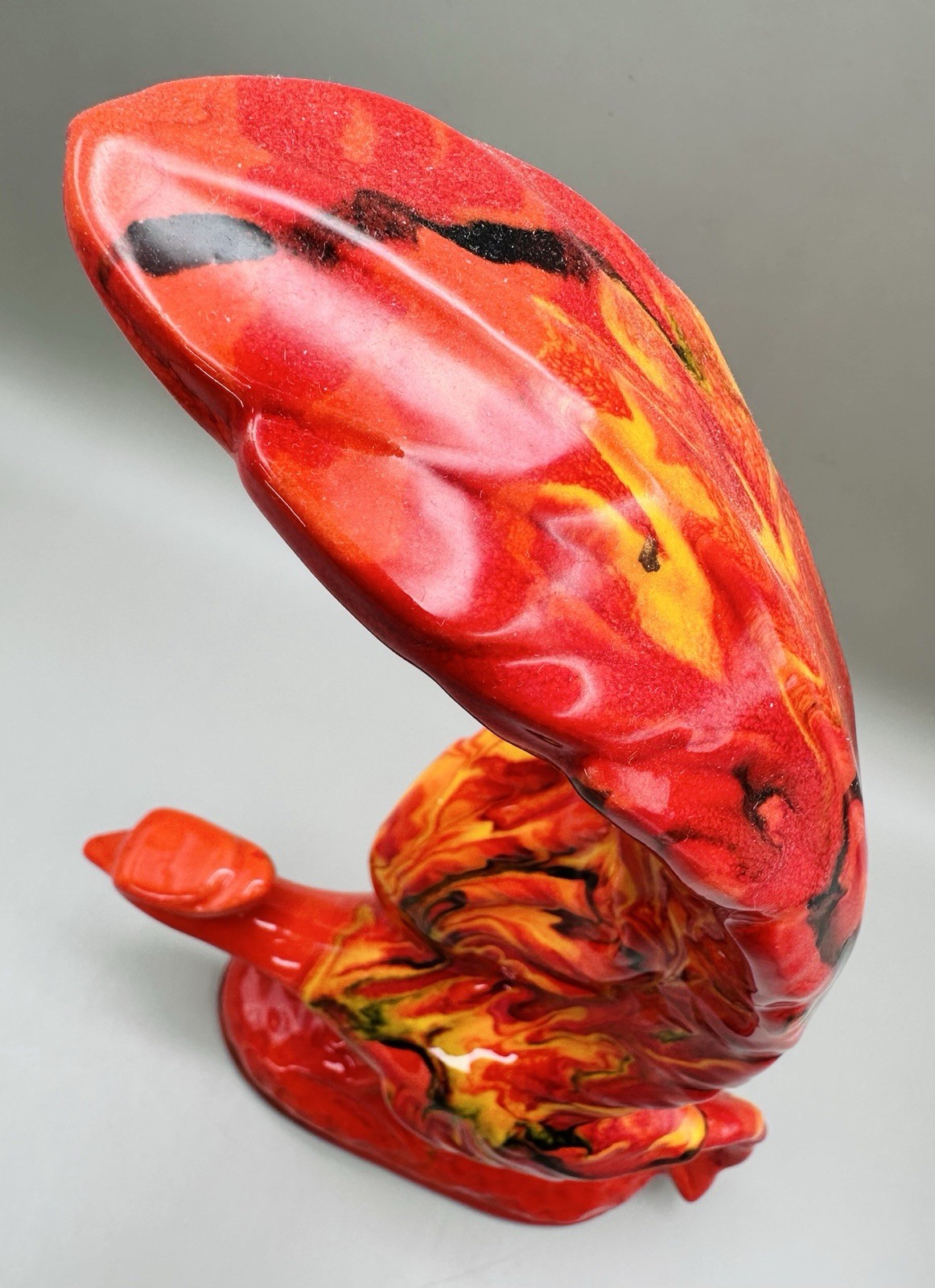 California Originals “Firebird”with Lava Glaze MCM Phoenix Ceramic Sculpture