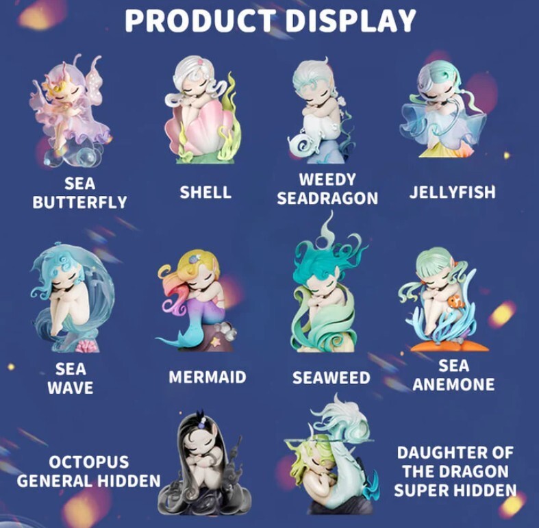 (1) 52TOYS Sleep Sea Elves MERMAID Ocean Fairy Cute Blind Box New US Seller