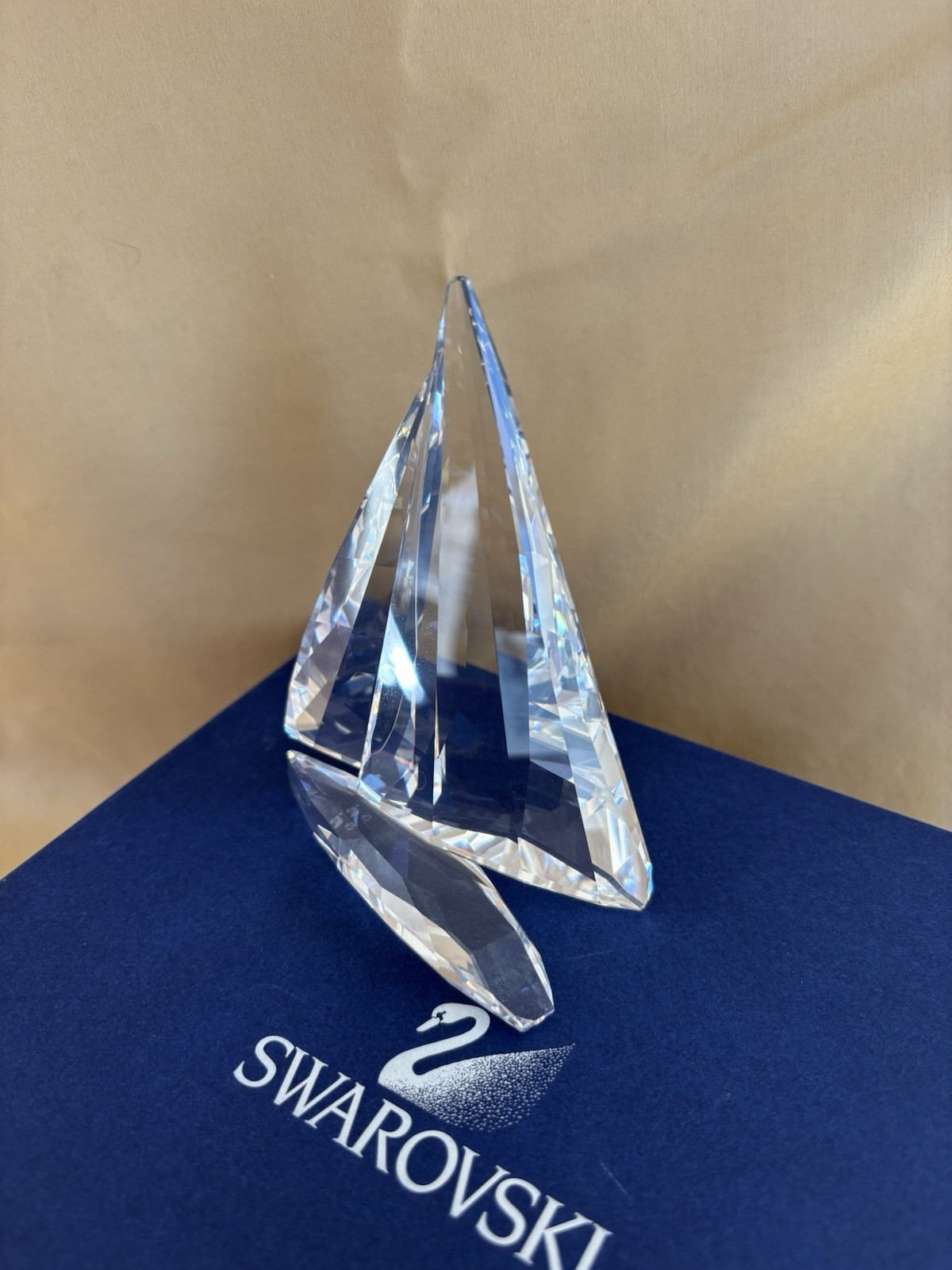 Swarovski Clear Crystal Sailing Legend with Navy Gift Box Made In Austria