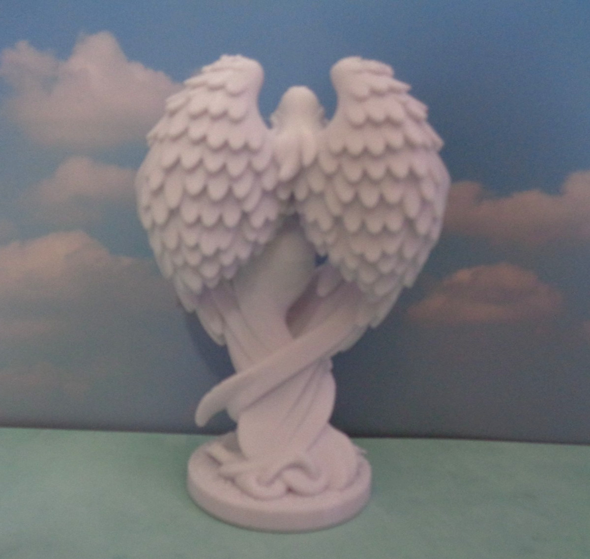 3D Printed White Angel Statue/Figurine