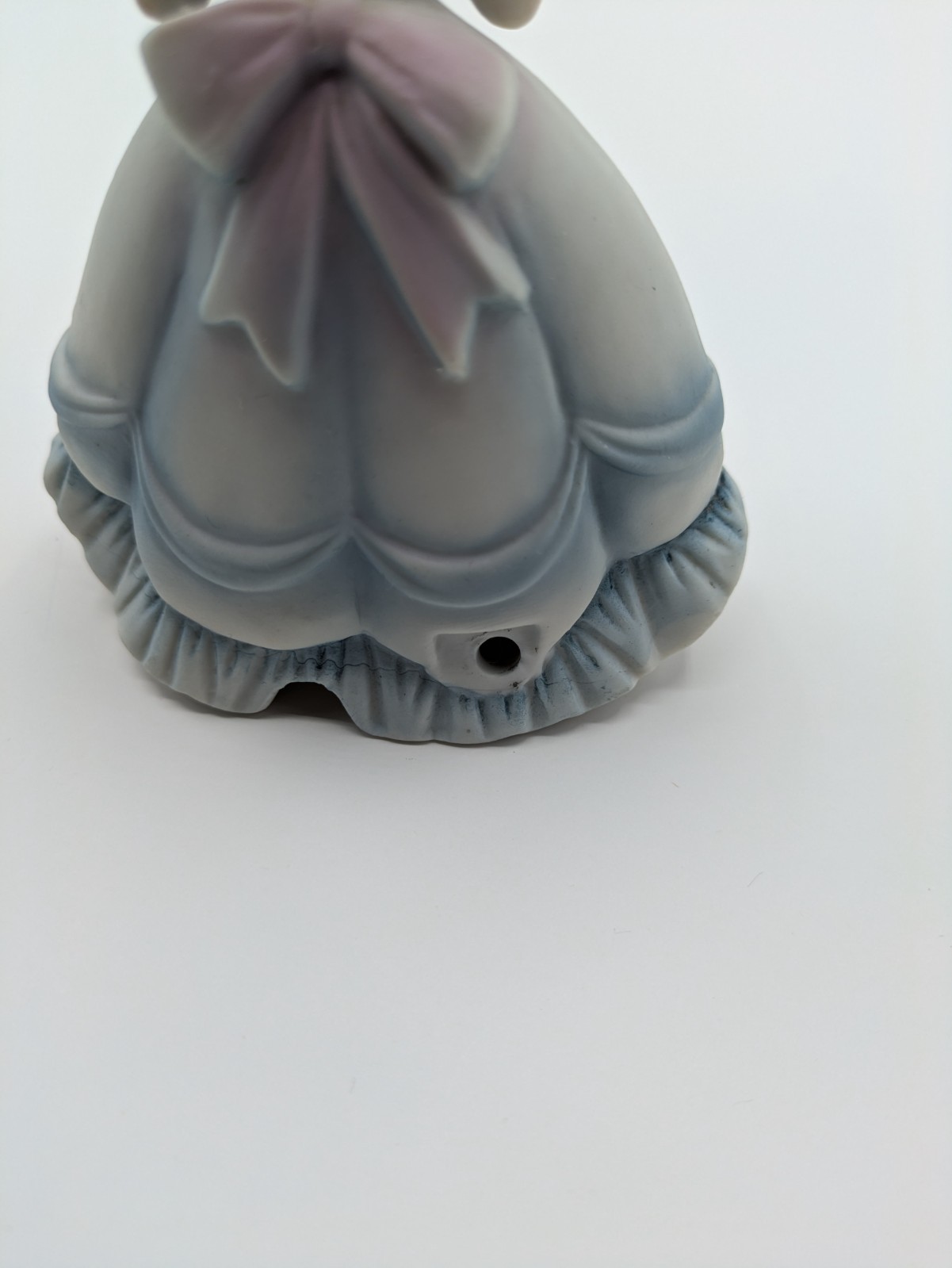Vintage I.W. Rice Girl with Mirror Night Light Figurine No Night Light