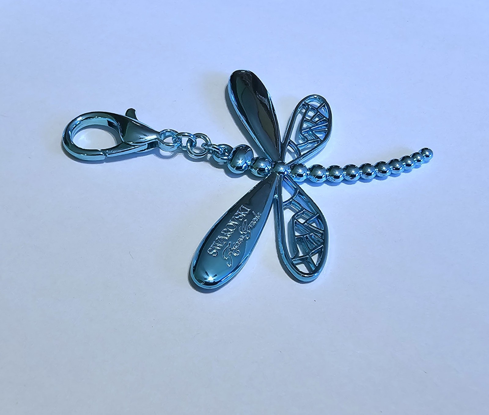 🦋 Swarovski Crystal 2026 Ariana Grande, Blue Metal Dragonfly Figurine Charm NIB