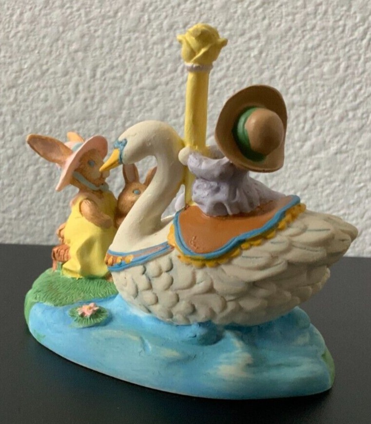 1993 MOTHER GOOSE STORYBOOK FIGURINE~AVON~BY KATHY JEFFERS~WAITING FOR OUR TURN