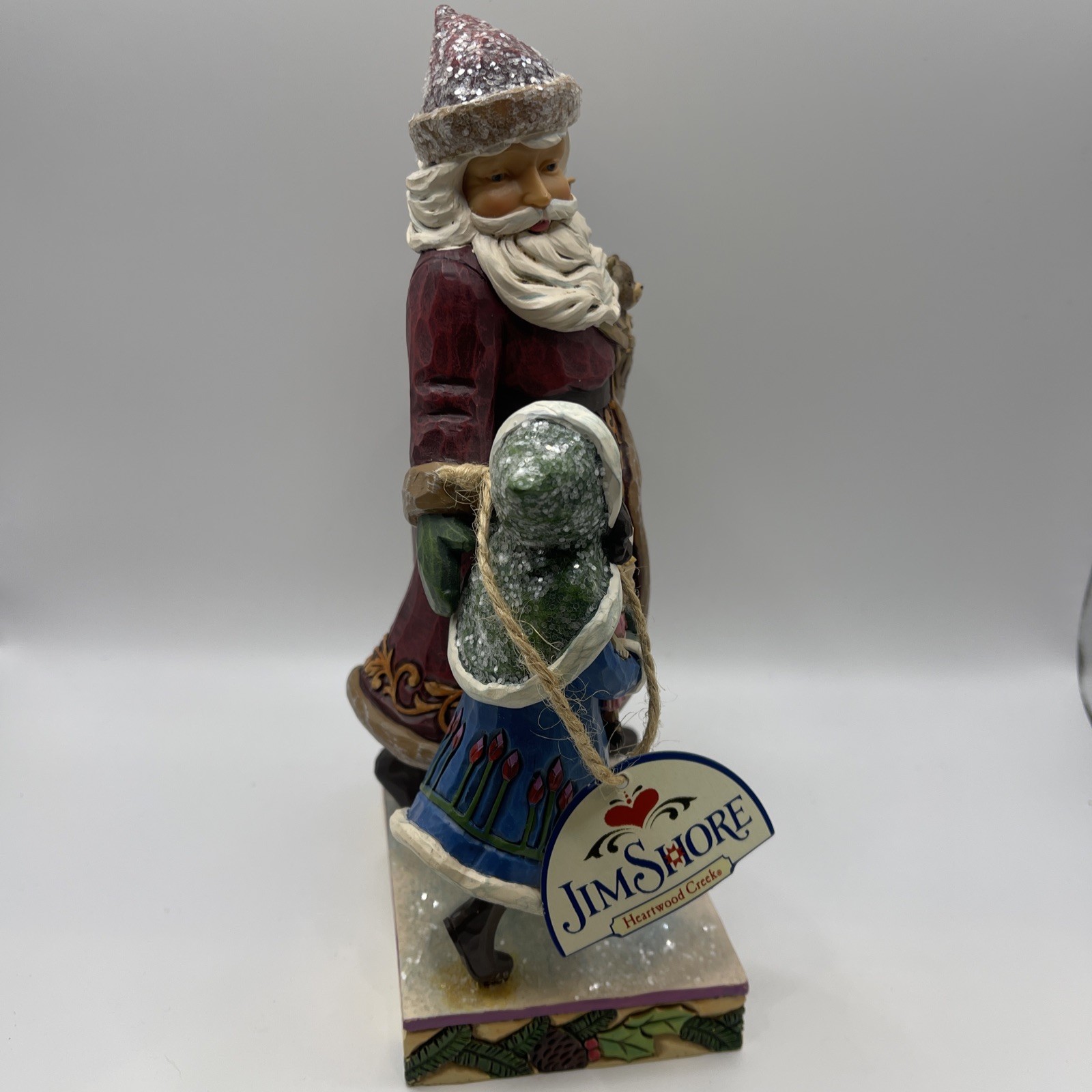 Jim Shore Magic on Main Street Polyresin Victorian Santa with Girl 4047672