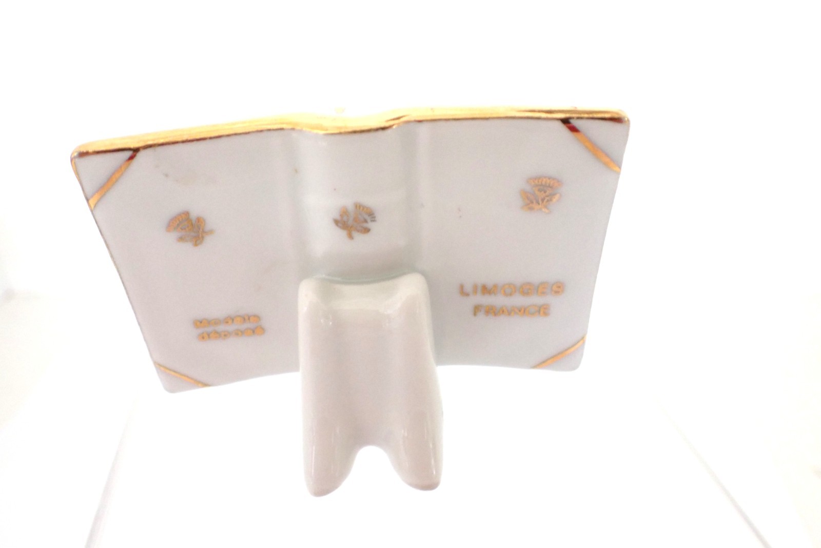 Vintage Limoges France Porcelain Miniature Book Napoleon & Josephine Portrait