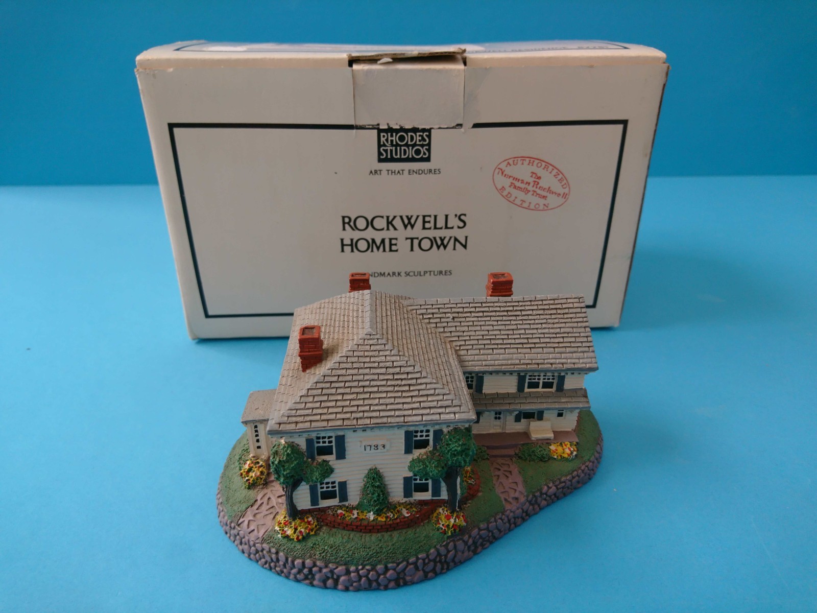 NORMAN ROCKWELL’S HOME TOWN RESIDENCE – RHODES STUDIOS IN ORIGINAL BOX