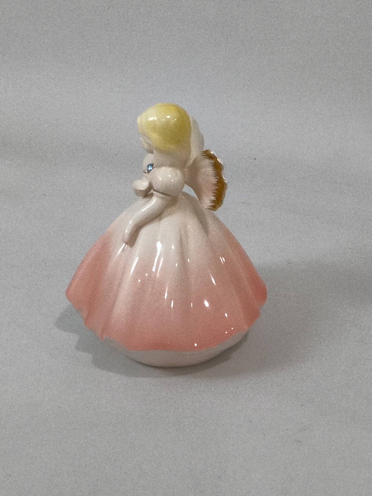Josef Originals March Birthstone Necklace Angel Aquamarine figurine