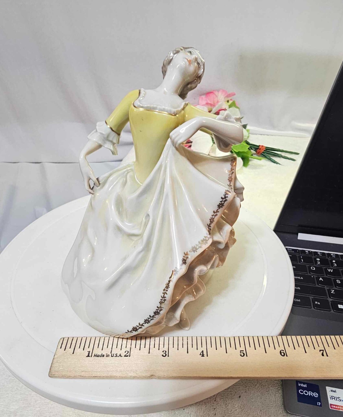 Antique German Rosenthal Porcelain Figurine Rococo Dancer kunstabteilung selb