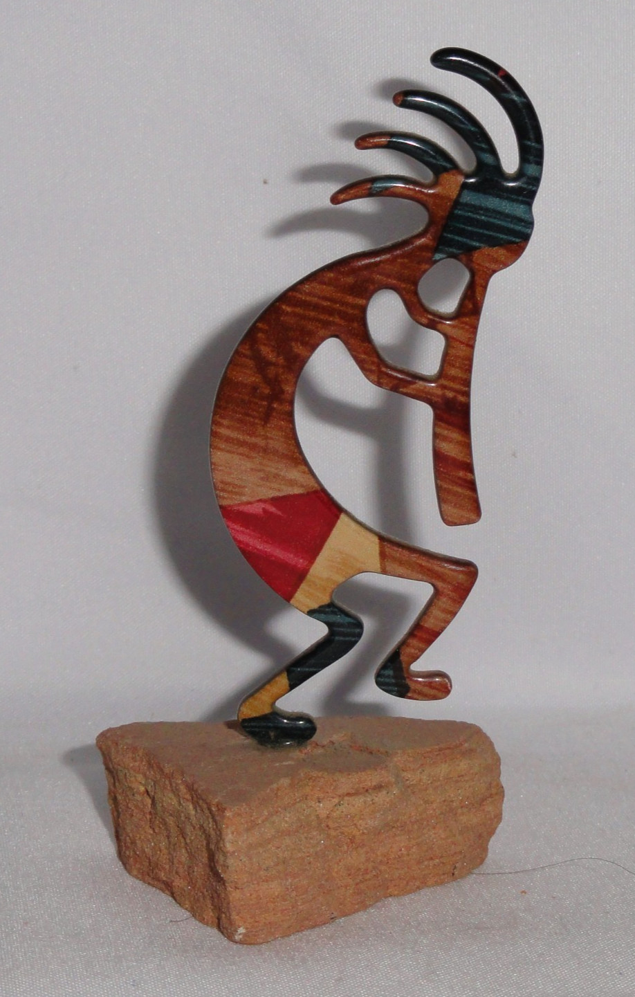 Kokopelli Flute Dancer Figure ~ Native American ~ Southwest ~ Nice colors