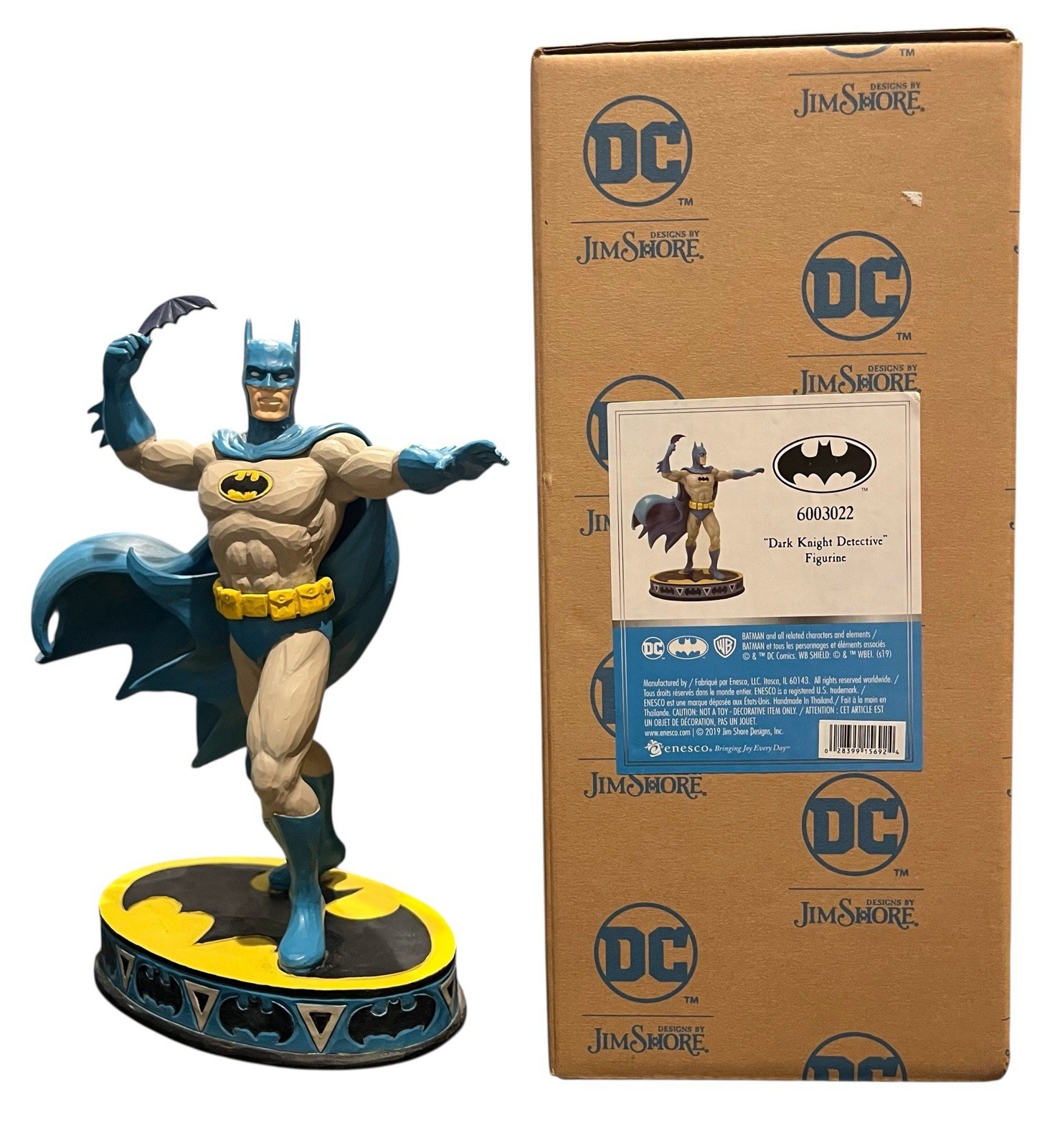 Jim Shore Batman Dark Knight Detective DC Comics Statue Figurine Figure 8.75”