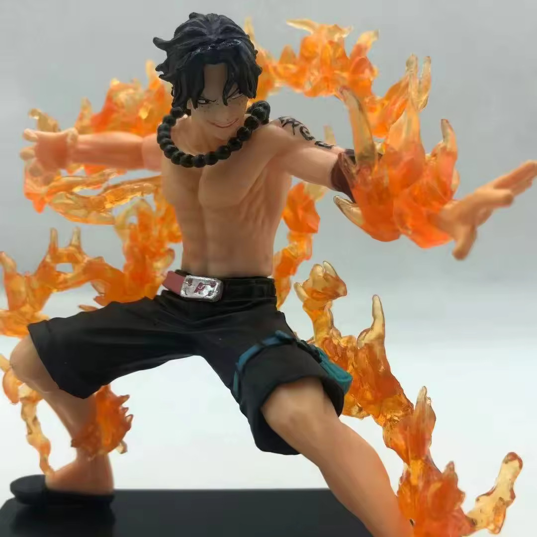 Portgas D Ace Fire Battle Figure One Piece Anime PVC Collectible Statue