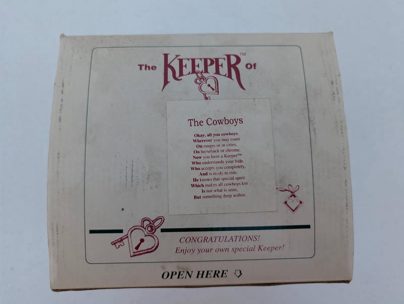 Vintage “The Keeper of The Cowboys” Shenandoah Designs