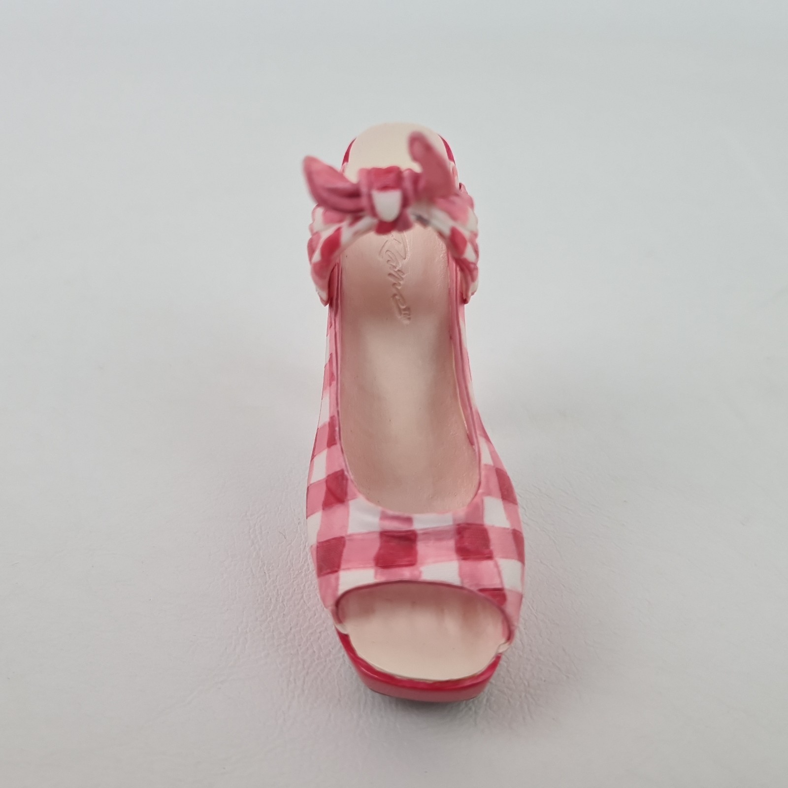 🚨 Just The Right Shoe “Picnic Red&White” By Raine Stepping Out 25238 Miniature