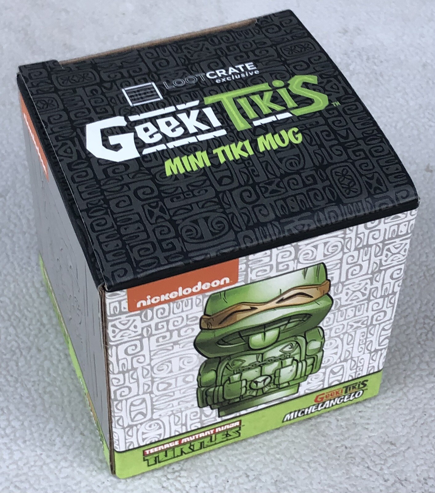 TMNT Michelangelo Geeki Tikis Mini Ceramic Mug Lootcrate Exclusive 2017 – New