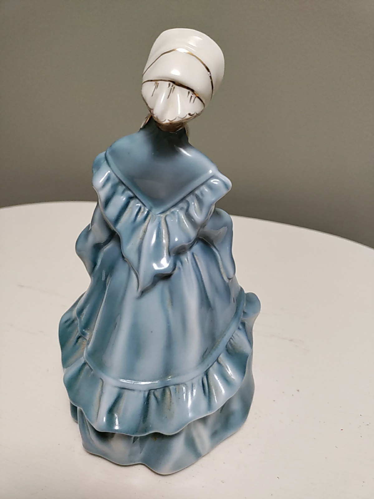 Florence Ceramics Porcelain Figurine 7.5″ Melanie with Blue Dress/White Trim
