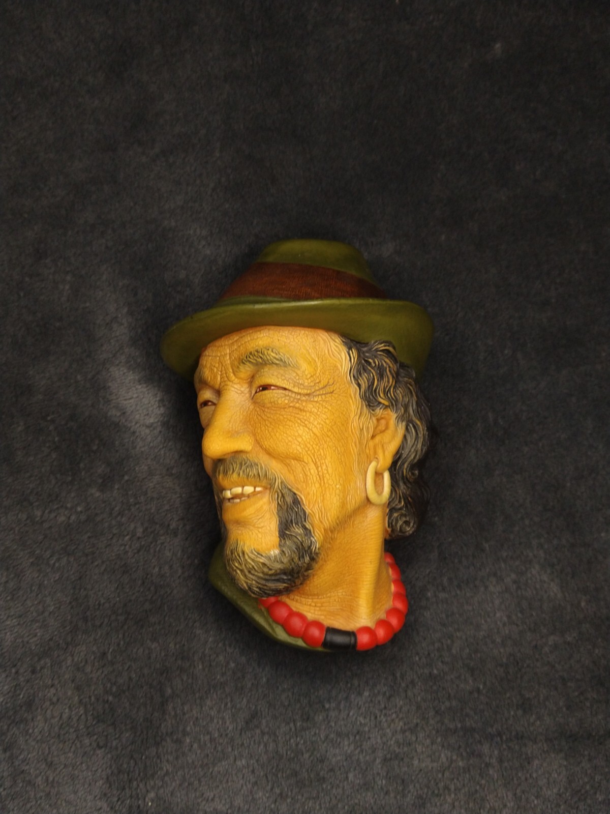 Bossons England Chalkware Head Late 50s Or 1960 Wall Art