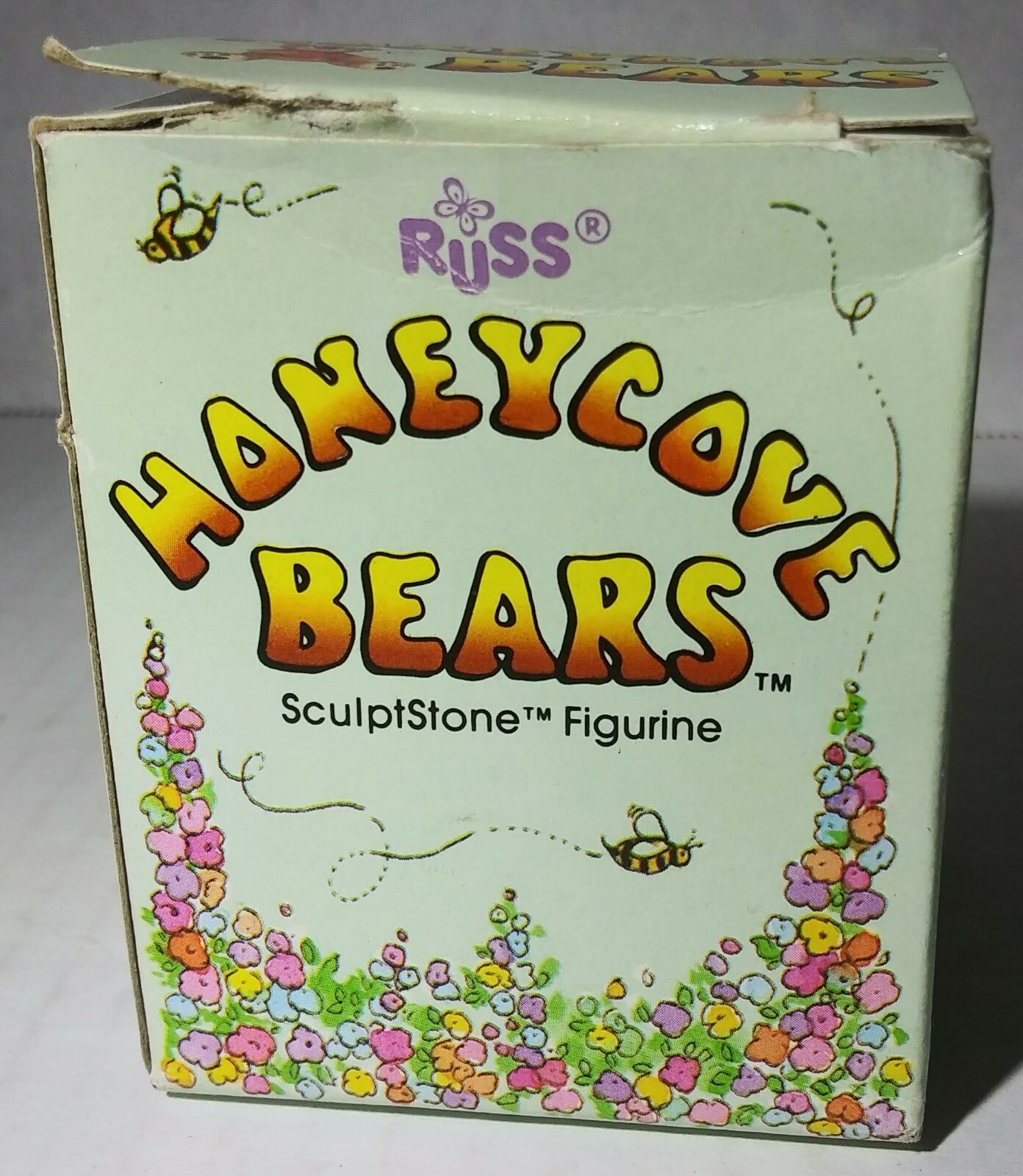 Russ Berrie Honey Cove Collection Bear ClutzBear Small Figurine Vintage 1992