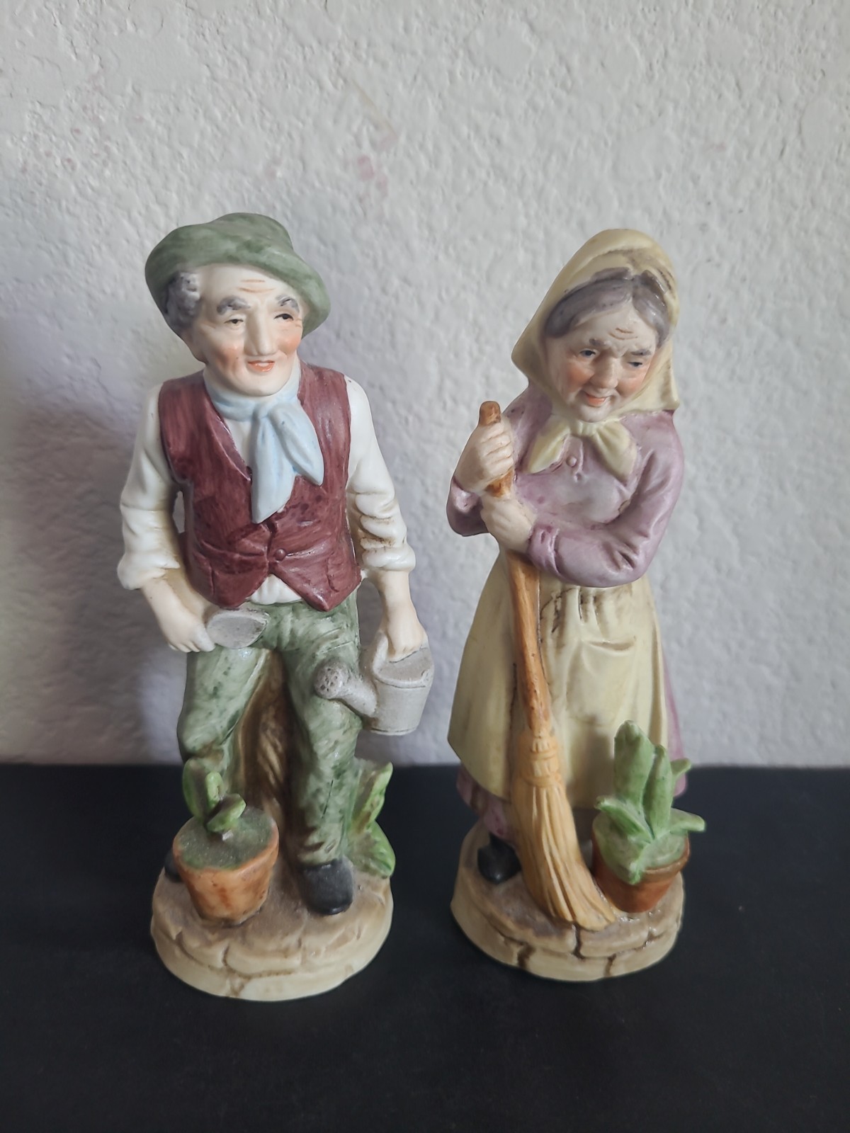 2 PC SET ARDCO FINE QUALITY DALLAS COUPLE FIGURINES # C-2704 – 5.5 inch
