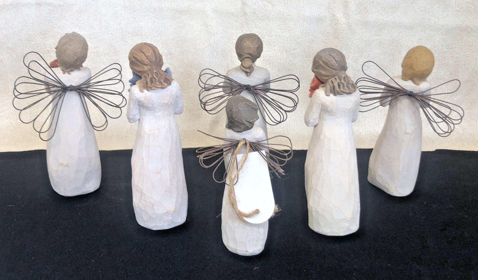 Willow Tree Lot of 6 Angel Figurines Ranging from 2000 – 2009 by Susan Lori