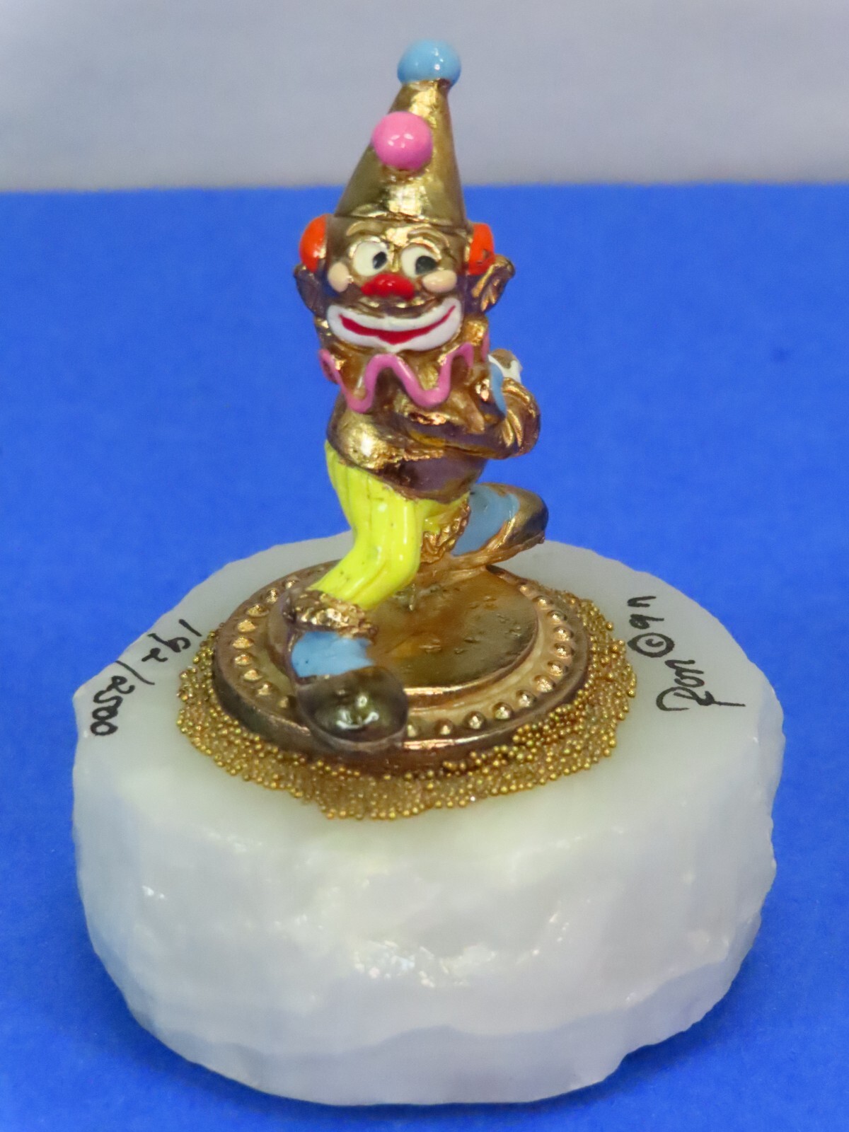 Vintage 1997 Ron Lee 3″ Clown Figurine Signed & Numbered – AS IS