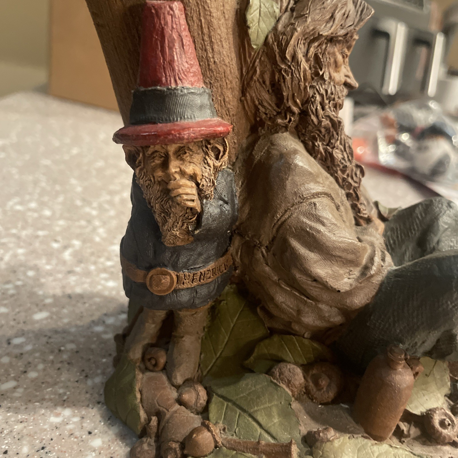 Rip Van Winkle – Tom Clark. Cairn Studio. Fantastic Sculpture. With Coin