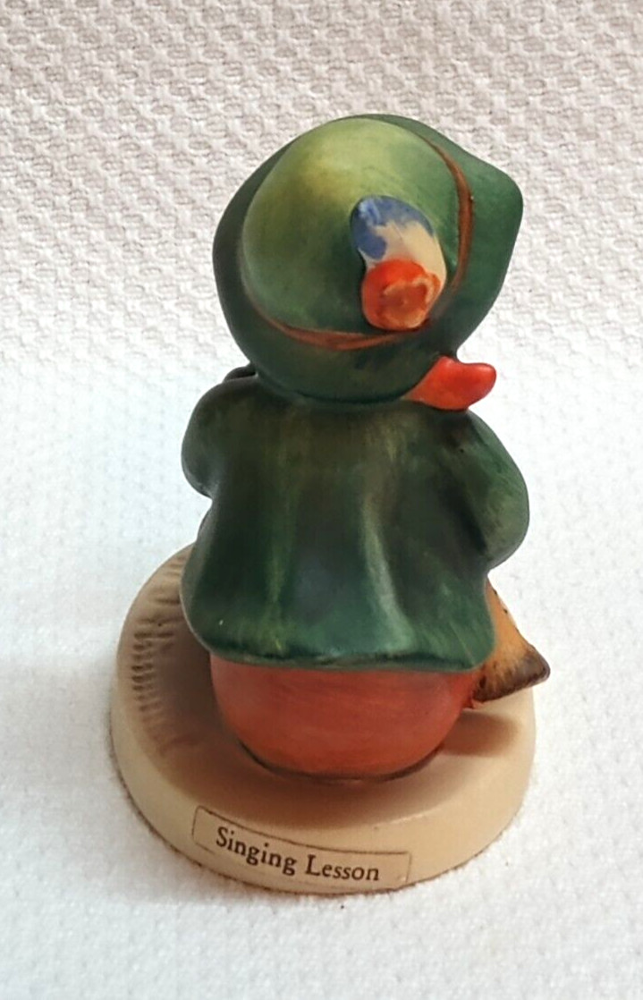 HUMMEL SINGING LESSON #63 ~ Boy With Flute & Bird Figurine, TMK5, LB