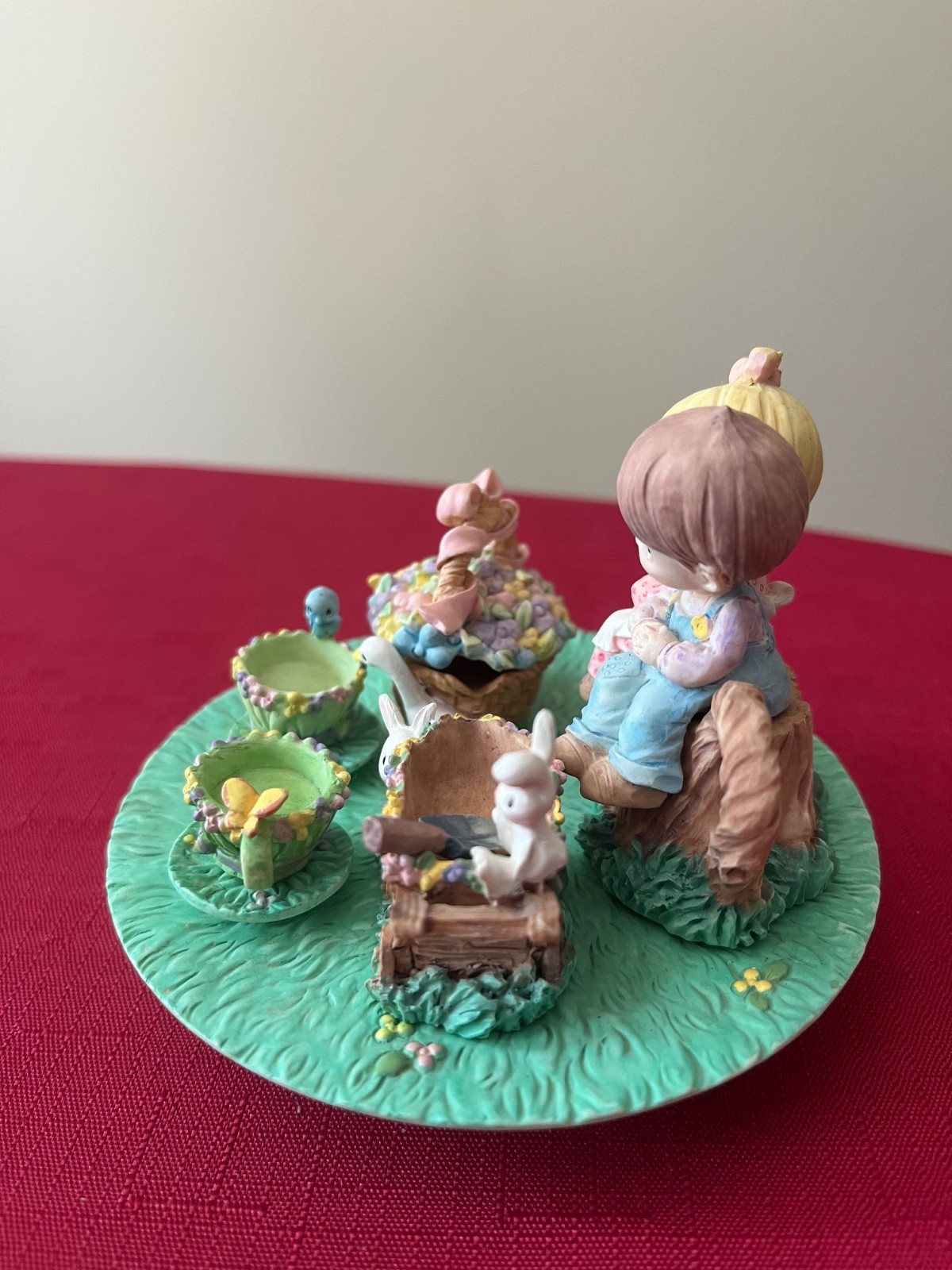 Precious Moments by Enesco – Kids On Stump 312711 Miniature Tea Set 11 Pieces