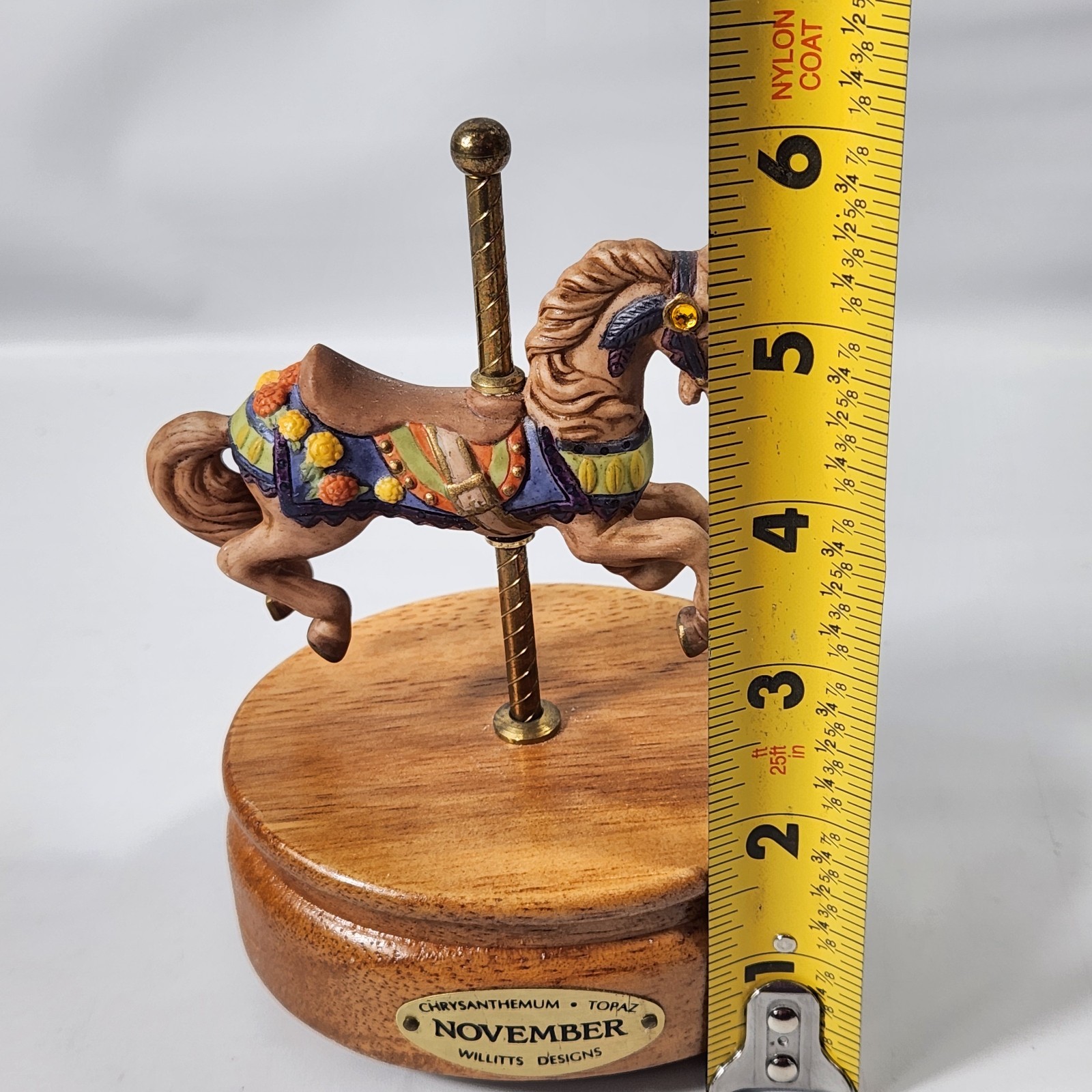 Carousel Horse Willitts Designs Musical November birth month/stone/flower