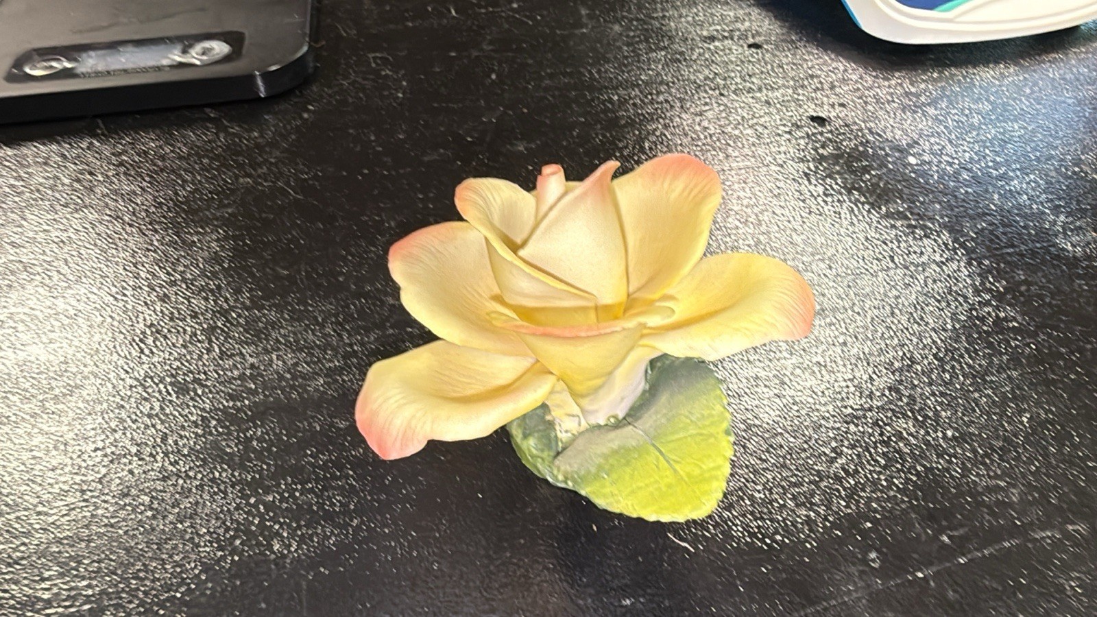 Vintage Capodimonte & Napoleon Italy Porcelain Flowers Lot 3 Lily Roses