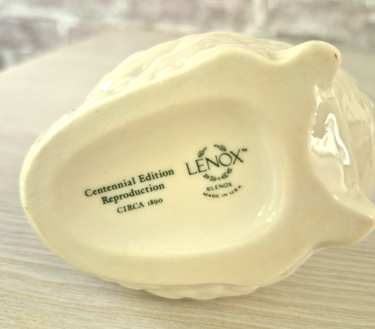 Vintage LENOX SWAN Porcelain Trinket Dish 4.5″ Centennial Edition Reproduction
