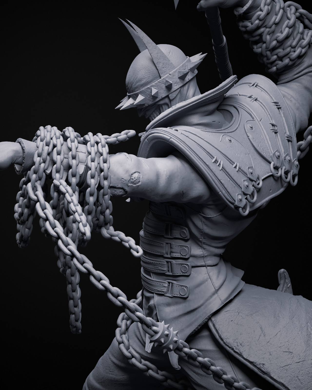 Batman Who Laughs 3D Resin Printed Statue – DC Unpainted Model Kit – 1/4–1/12