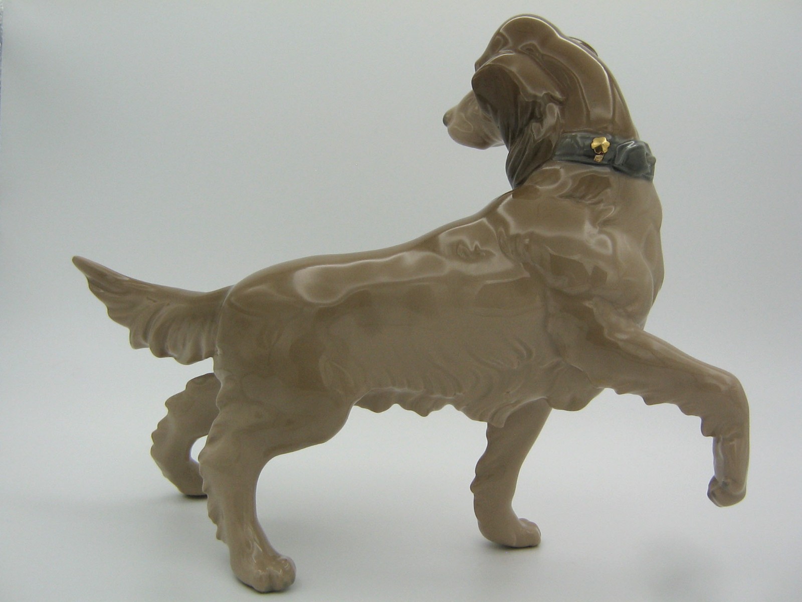Lladro Dog From “Sleigh Ride” – Large 11″ Stunning Irish Setter