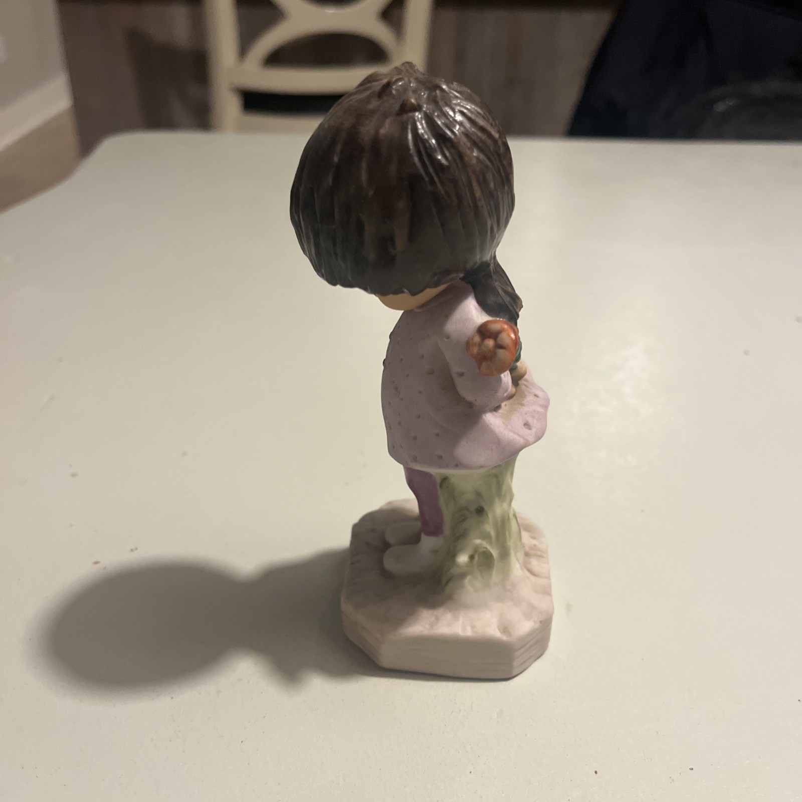 Moppets Little Girl Child Fran Mar Figurine 1971 Vintage Brunette