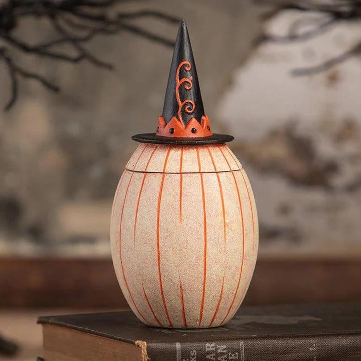 Bethany Lowe by Artist Johanna Parker Halloween Gourdy White-O-Ween JP4032
