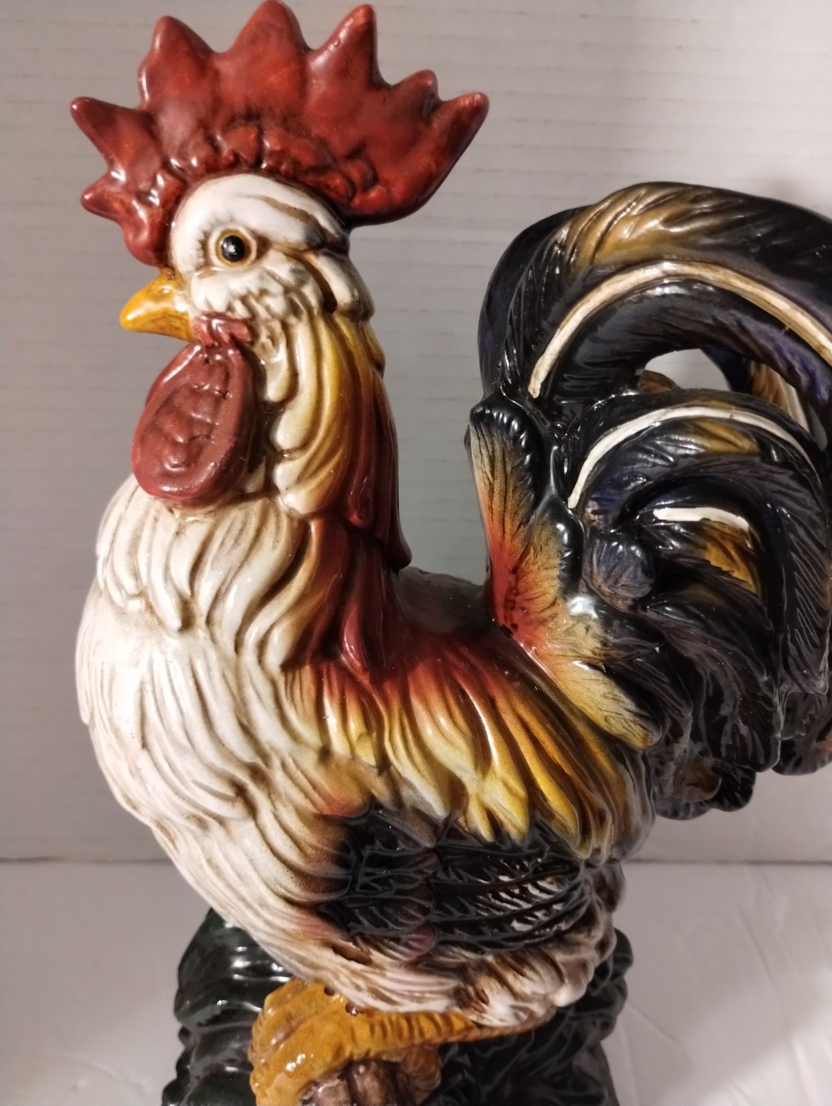 Vintage Blue Sky Grand Classic Rooster Ceramic Excellent Condition