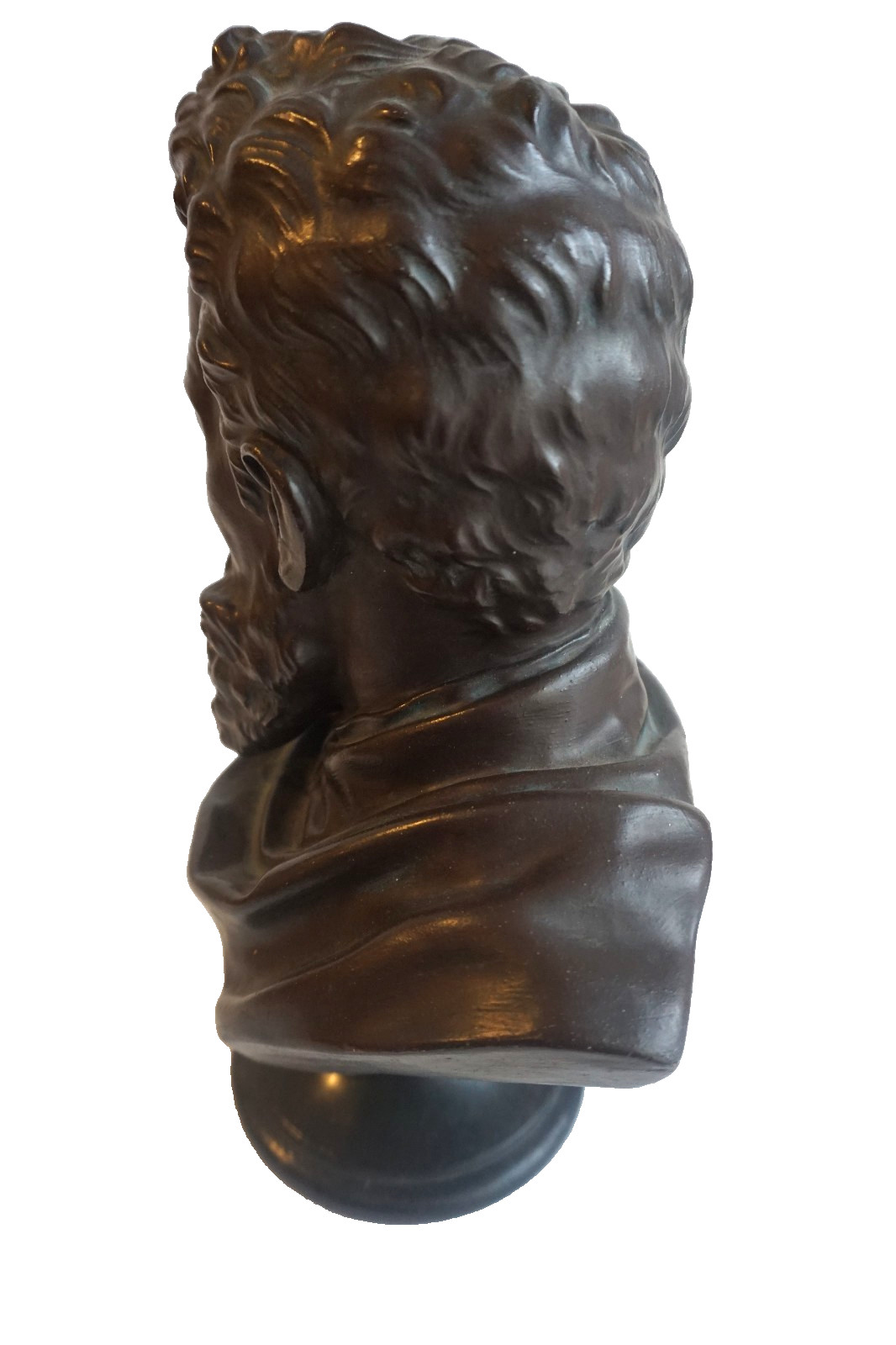 Michelangelo – Bust Sculpture Signed by Rudolf Uffrecht – 1871