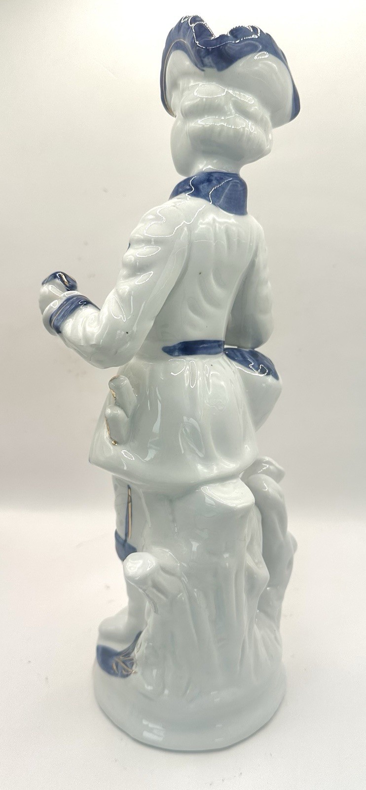 VTG Collector’s Edition Fine Porcelain GEORGE WASHINGTON Figurine Blue & White