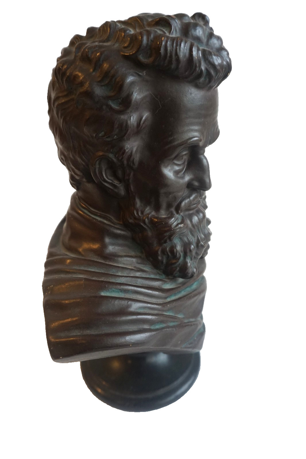 Michelangelo – Bust Sculpture Signed by Rudolf Uffrecht – 1871