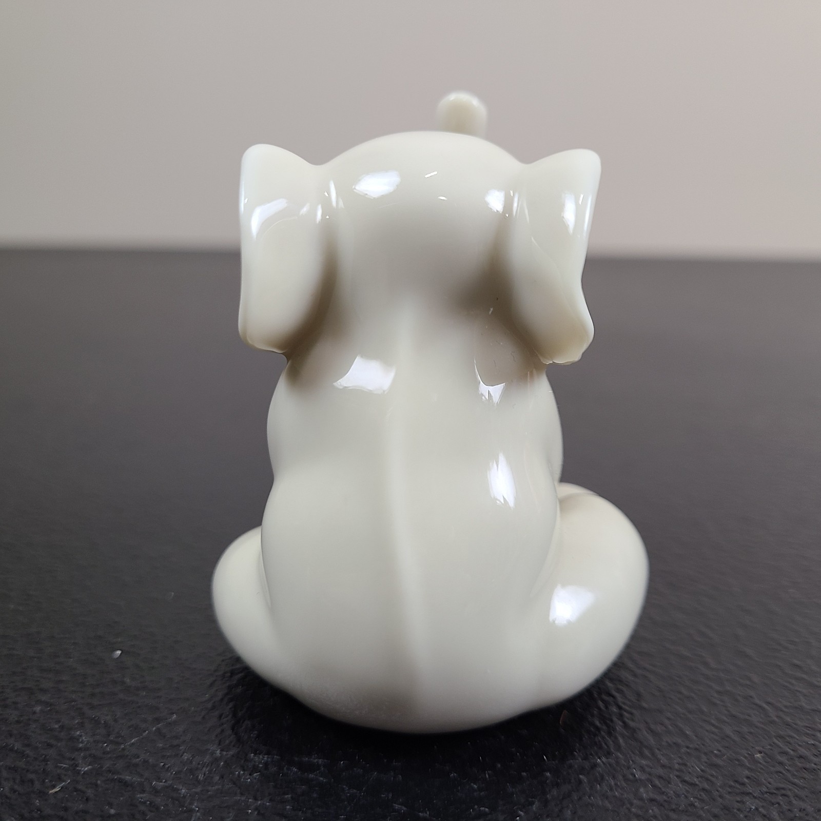 Lenox Mini Elephant Porcelain Figurine Sculpture Trunk Up Ivory w/ Gold Accents