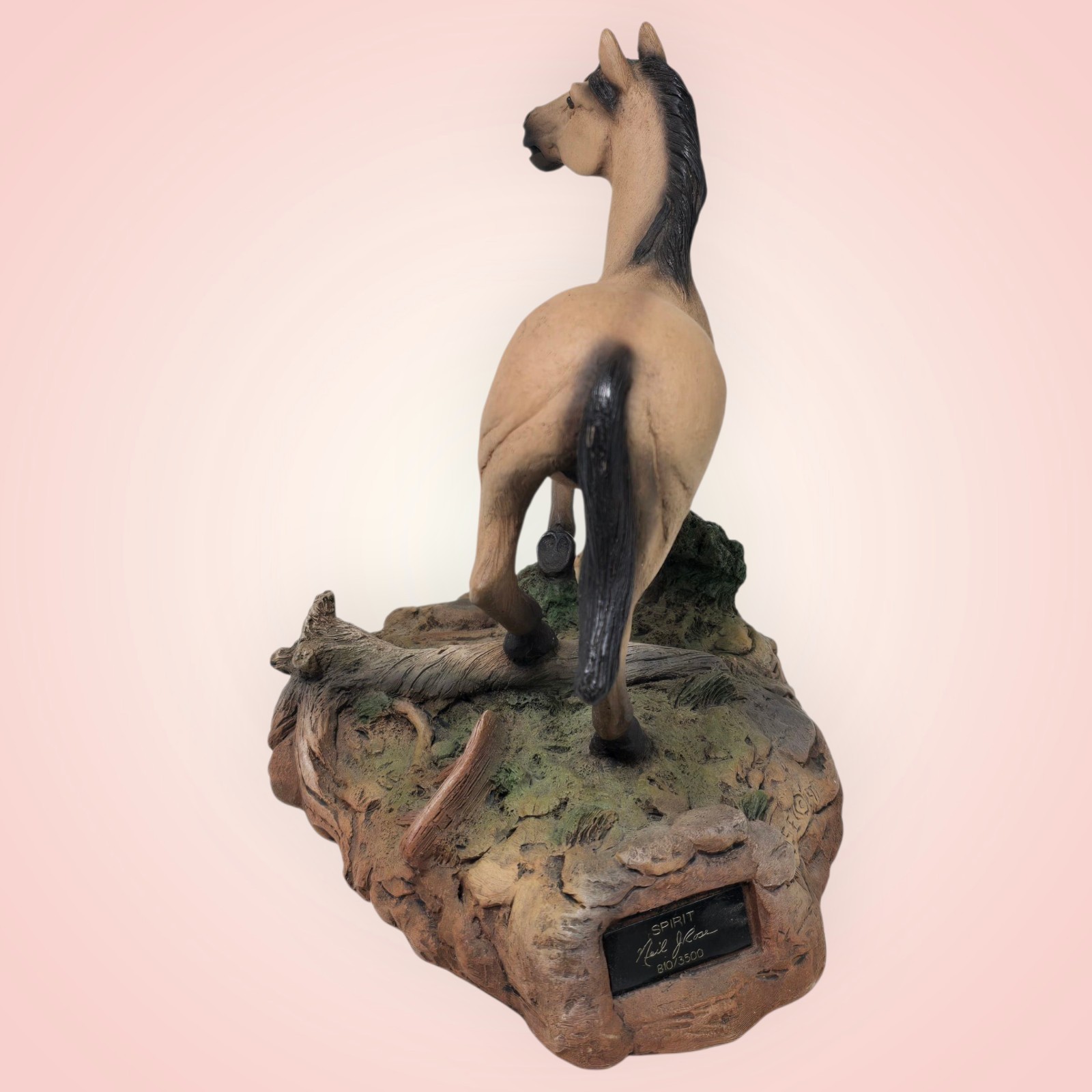 Neil J Rose Buckskin ‘SPIRIT’ HORSE FIGURINE Limited Edition #810/3500 Sculpture