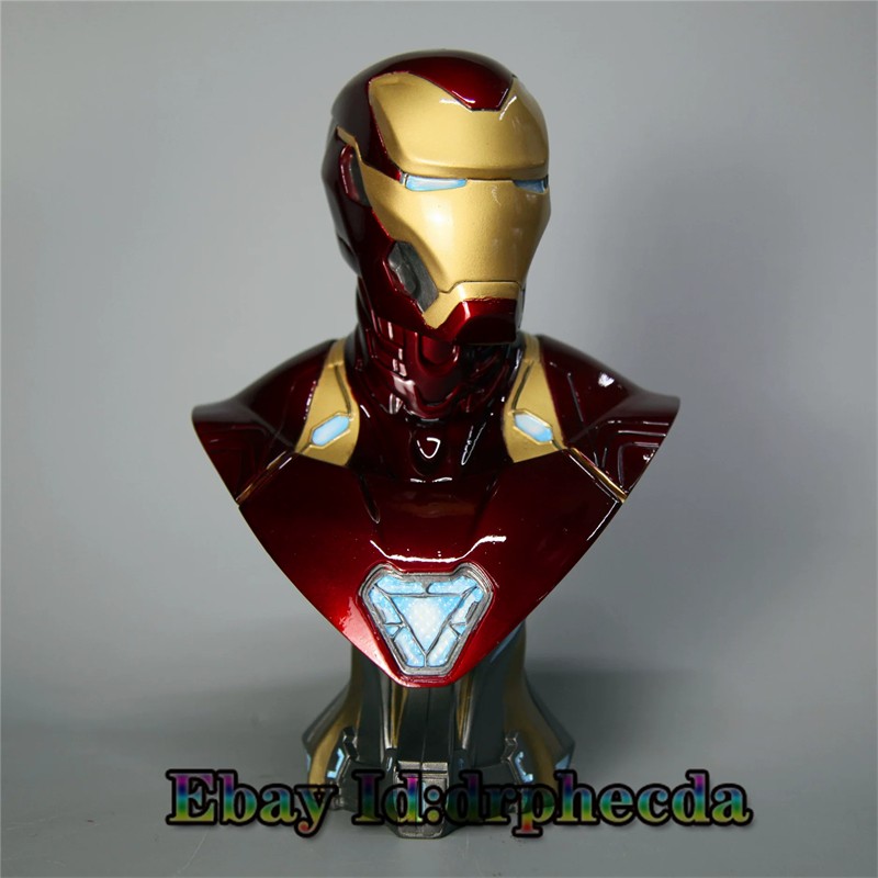 Avengers Endgame Iron Man MK50 Resin Painted 1/2th Bust Statue 30cm New In Stock