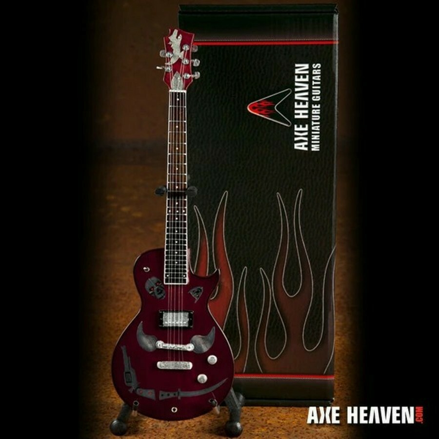 Axe Heaven® KR-162 Keith Richards 1981 Zemaitis Macabre Miniature Guitar Replica