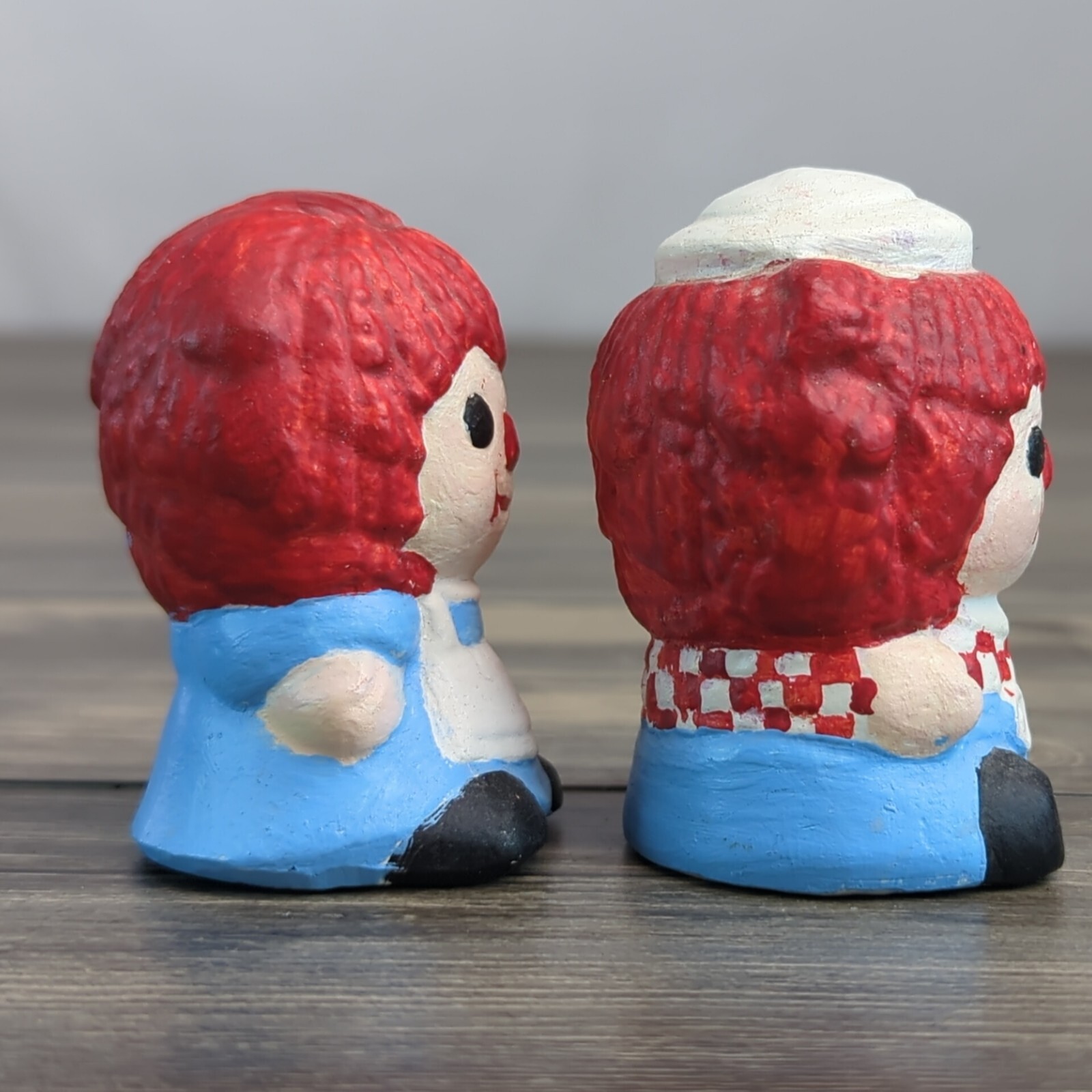 Raggedy Ann And Andy Figurines 2.75 in Collectors Unbranded Set of 2