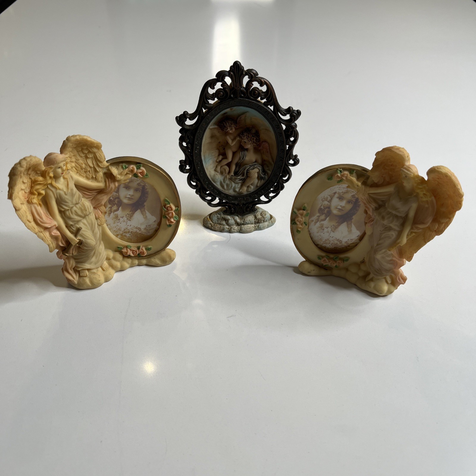 Angel Figurines Picture Frames Home Decor (Lbg)