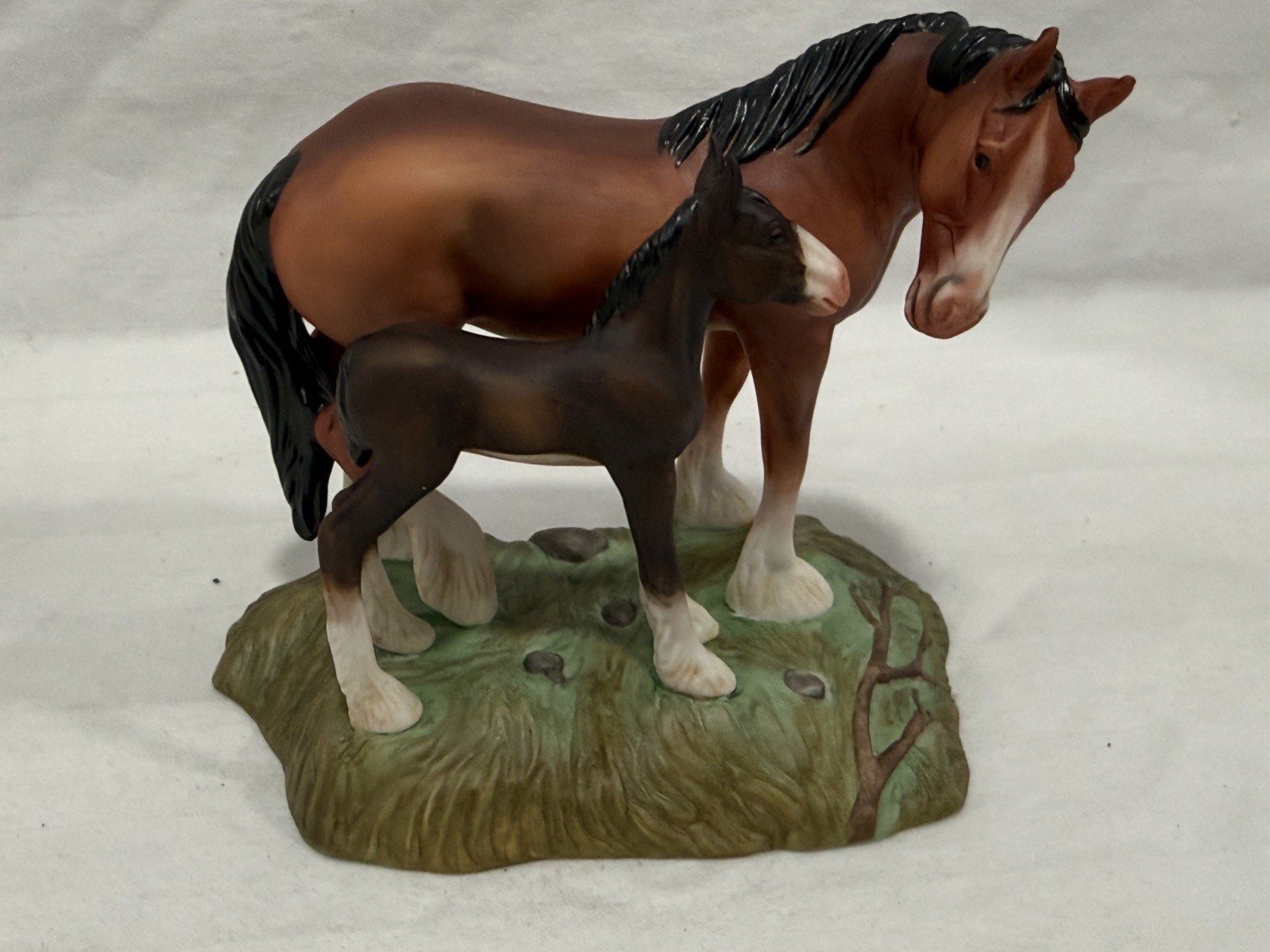 Clydesdale – The World of the Horse Sculpture Collection Franklin w/Box Mint