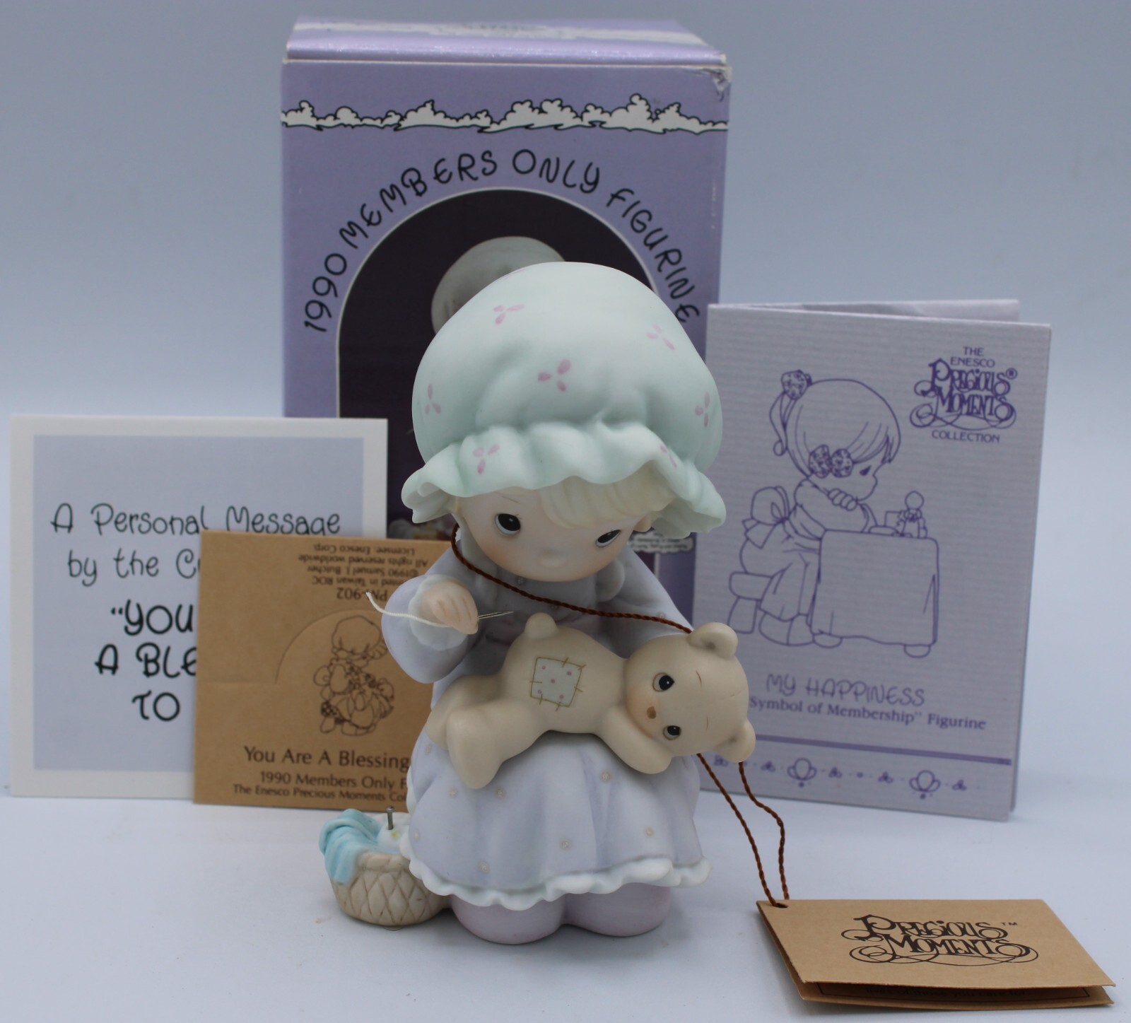 Precious Moments NIB “You Are A Blessing To Me” Figurine ~ 1990 #PM902